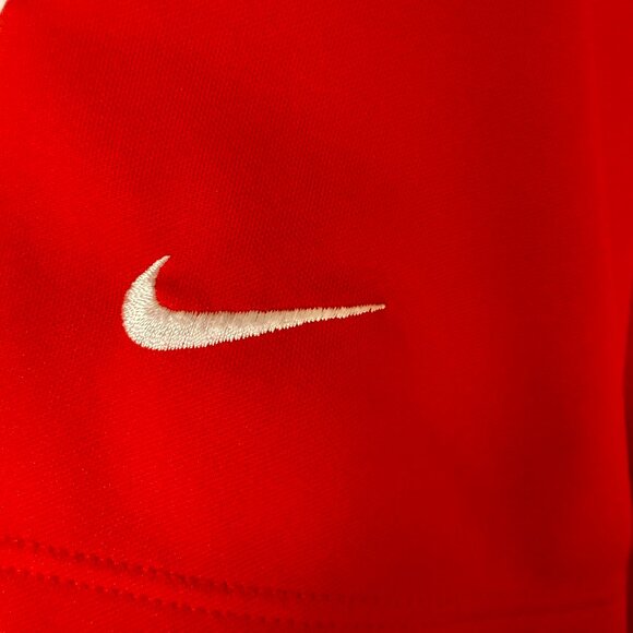 Men’s Nike  Polo Golf Short Sleeve Red Tour Performance Dri Fit Shirt Size Med - Picture 5 of 6